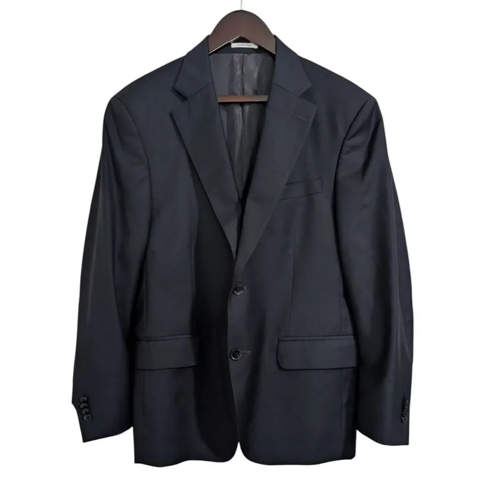 Peter Millar Collection Navy Blue 100% Wool 2-Button Suit Jacket Blazer 40S
